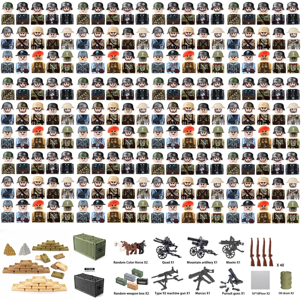 USA UK WWII Military Building  - Lego Set Technic review and price