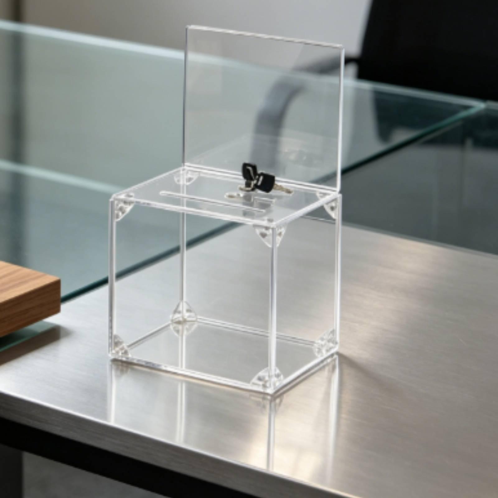 Acrylic Donation Box with Lock - Display Case Acrylic review and price