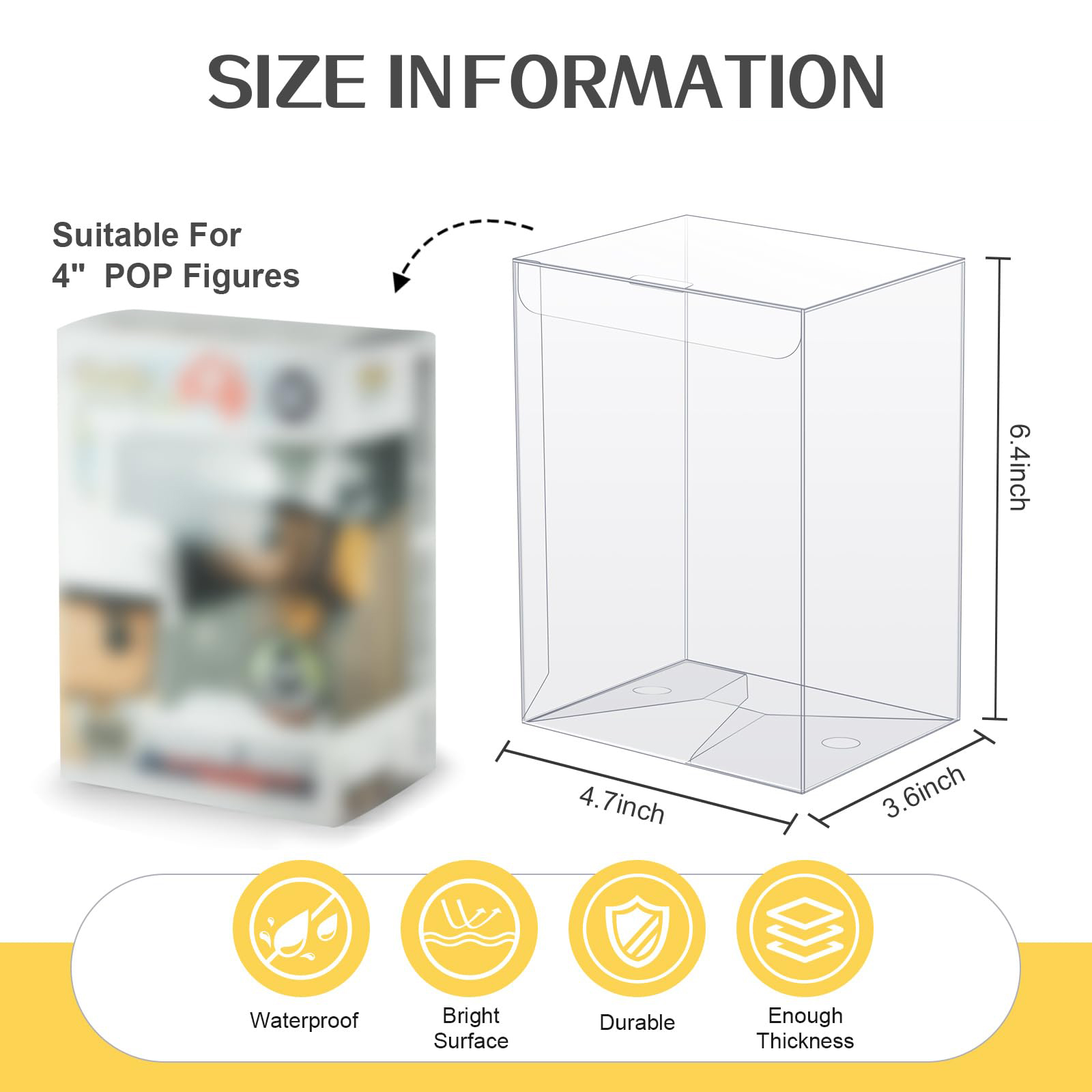Clear Display Case Compatible  - Funko Pop Protector review and price