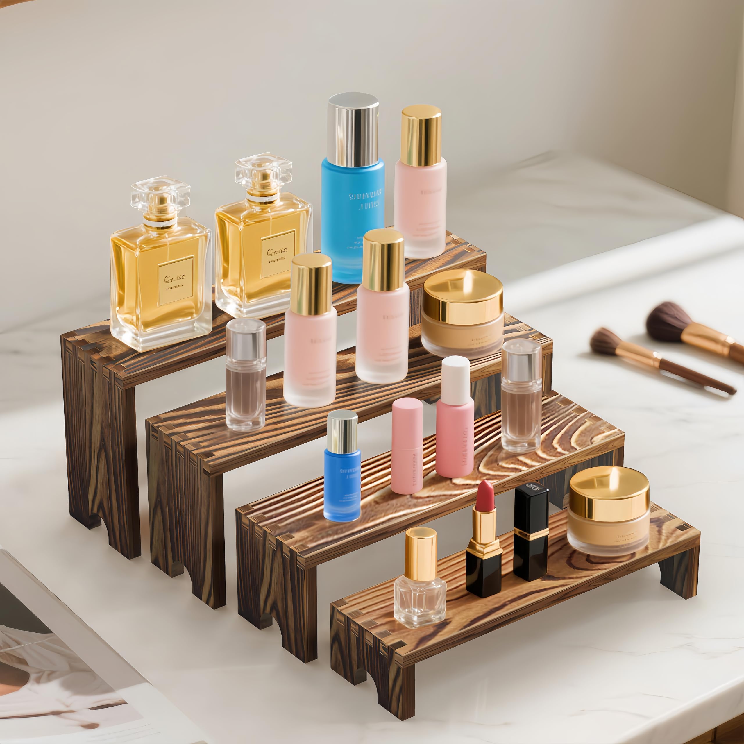 2 Set Wooden Tiered Risers Dis - Display Risers Set review and price