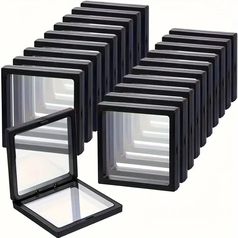 20Pcs Clearview 3D Floating Di - Display Case Acrylic review and price